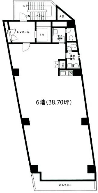 本郷トーセイビル6F 間取り図