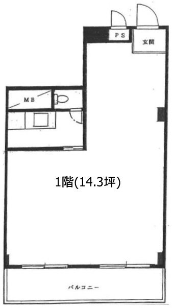 NK五反田コータース1F 間取り図