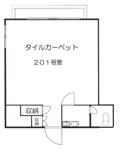 フタミビル201 間取り図