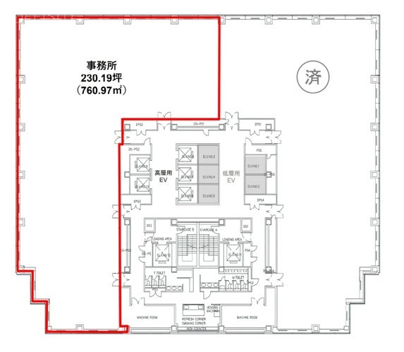 アルカウエスト15F 間取り図