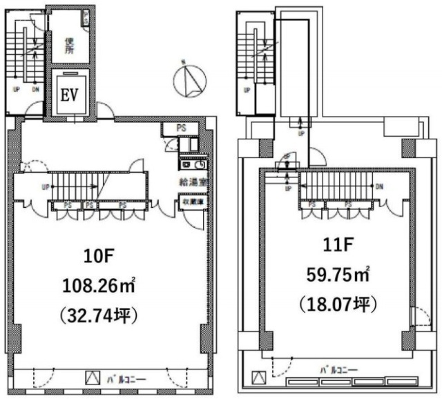 池袋TAビル10F～11F 間取り図