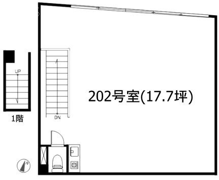 迦葉高円寺マンション(かしょうこうえんじ)202 間取り図