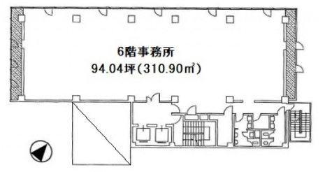 東成ビル6F 間取り図