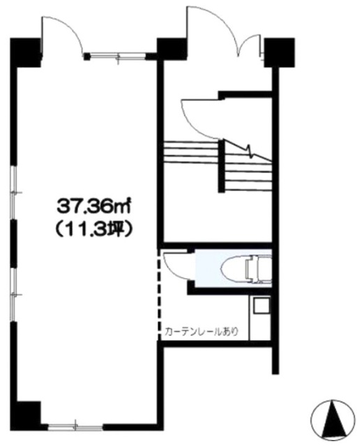 秋田ビル1F 間取り図