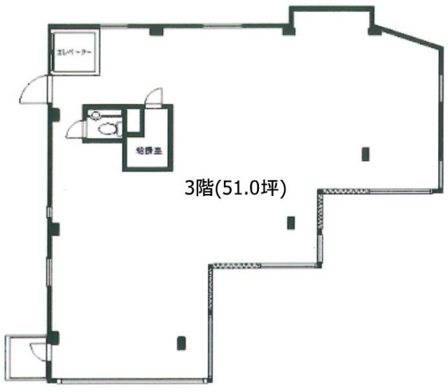 代官山エイトファイブ(8・5)ビル3F 間取り図