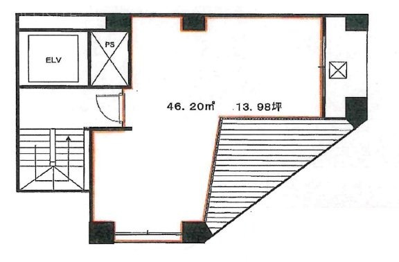 麻布十番ミレニアムタワー601 間取り図