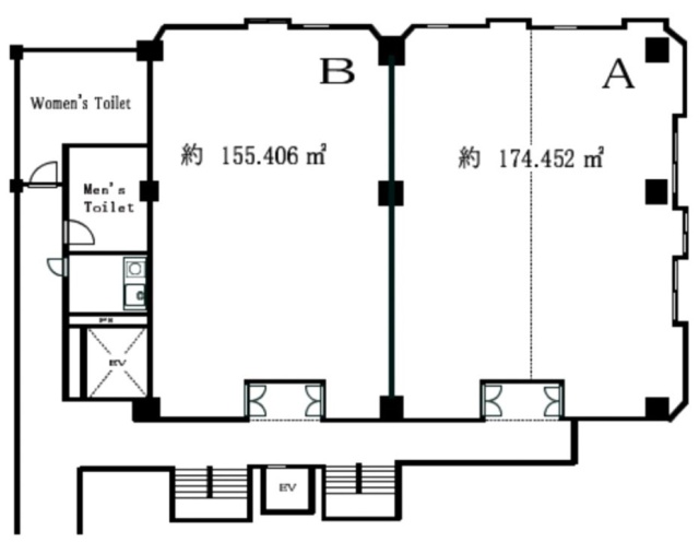 鯨岡第一ビルA 間取り図