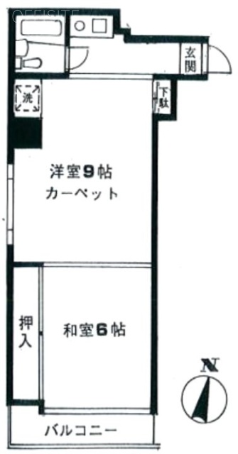 タウンハイツ銀座403 間取り図