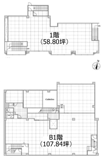 ライオンズマンション世田谷馬事公苑前B1F～1F 間取り図