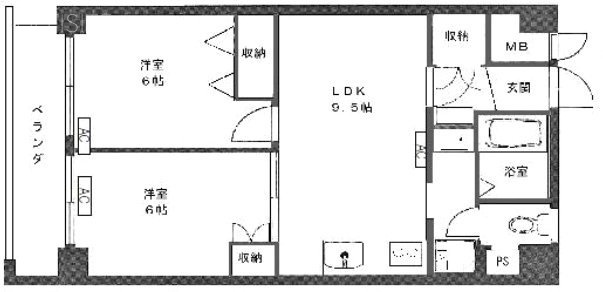 パレドール池袋507 間取り図