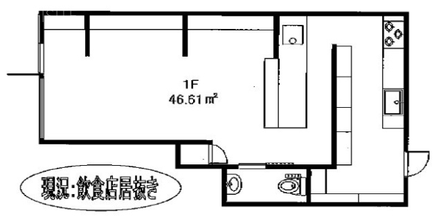 代官山ハーブメールテラスビル1F 間取り図