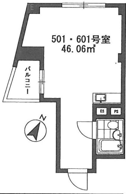 パルムハウス初台601 間取り図