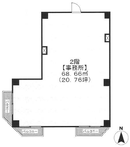 ニューハイツ高田馬場203 間取り図