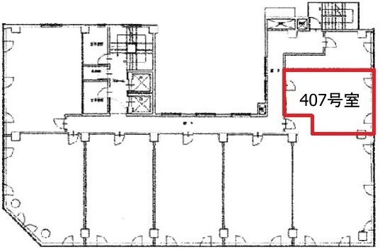 AIC共同ビル人形町407 間取り図