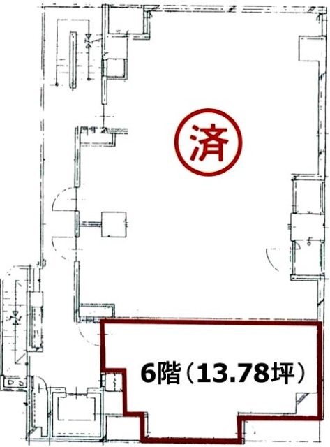 三経85ビル601 間取り図