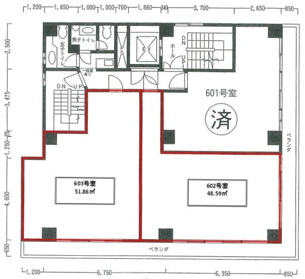 KKビル603 間取り図
