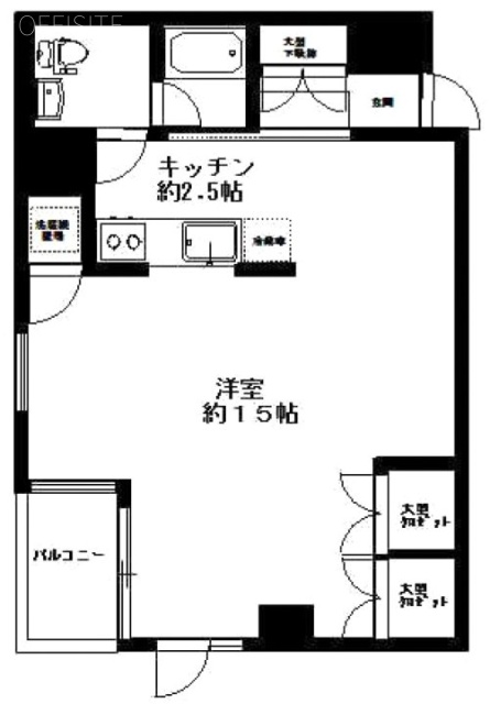 Y&Gパティオビル301 間取り図