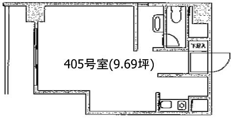 高田馬場ヒルサイドパレス405 間取り図