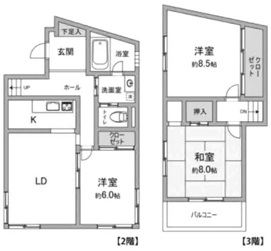 プチメゾン代々木201 間取り図