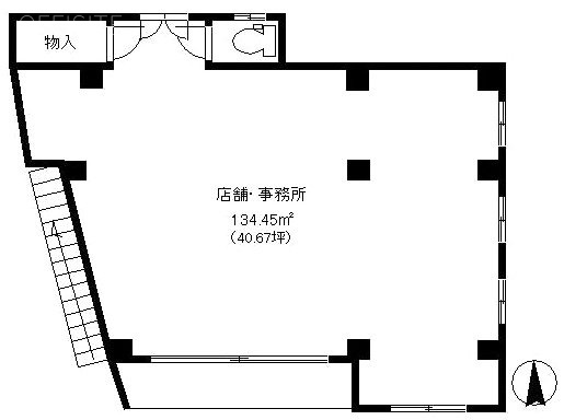 尾高ビル1F 間取り図