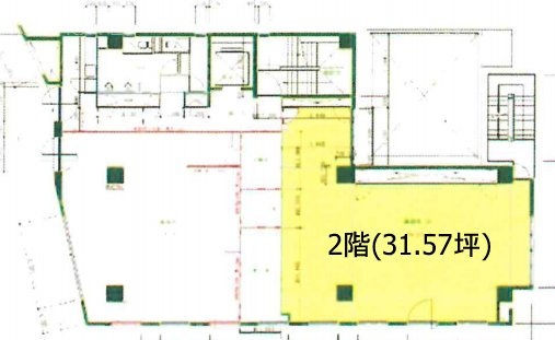 La鳳山ビル2F 間取り図