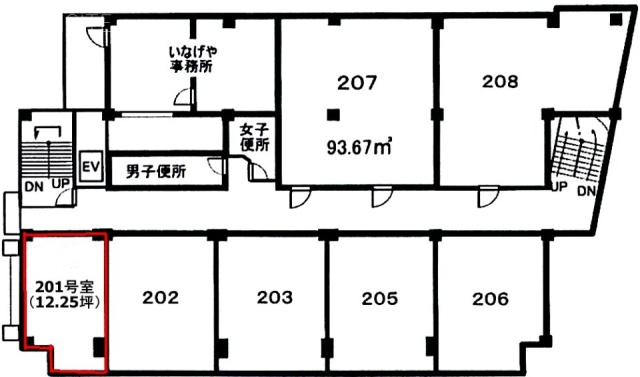 佐藤ビル201 間取り図