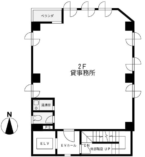 曽我ビル2F 間取り図