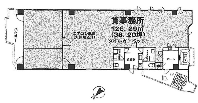 東栄産業日暮里駅前第Ⅲビル8F 間取り図