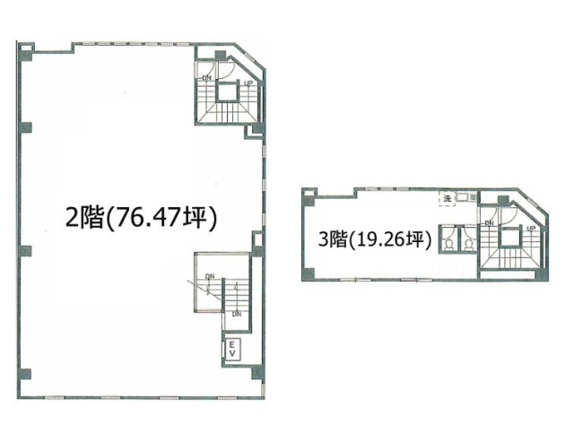 登美屋新第一ビル2F～3F 間取り図