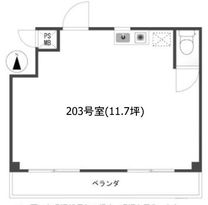 ヒルメゾンシブヤ203 間取り図