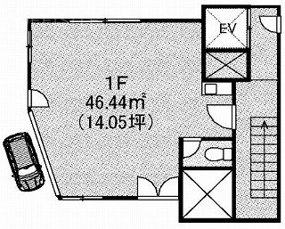 谷ビル1F 間取り図
