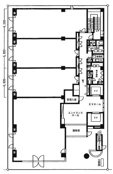 竹生第2(たけおだい2)ビル402 間取り図