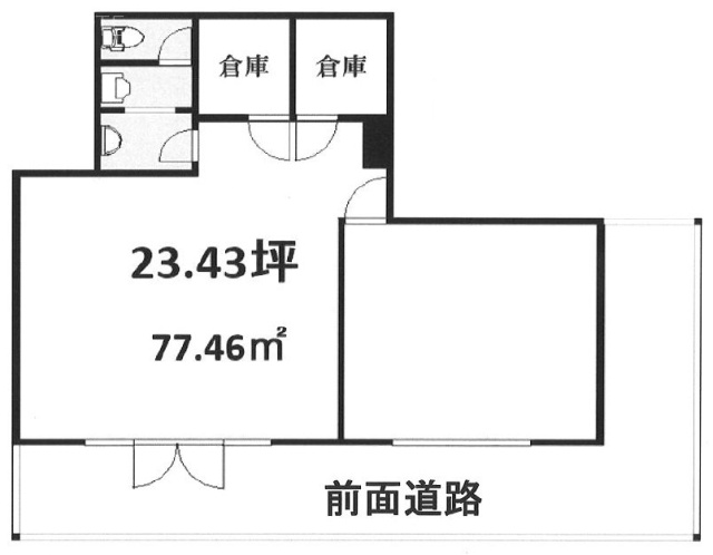 レジデンスヤマガタⅢビル101 間取り図