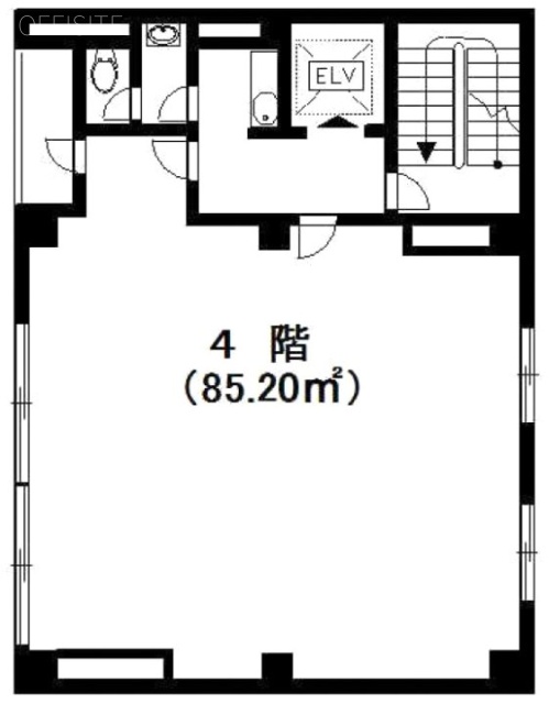 巴町アネックス4F 間取り図