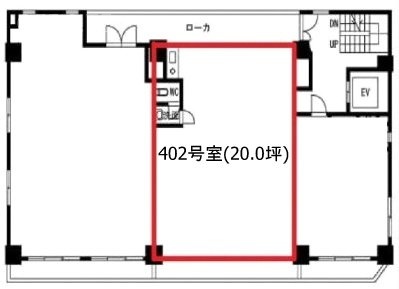 六本木小山ビル402 間取り図