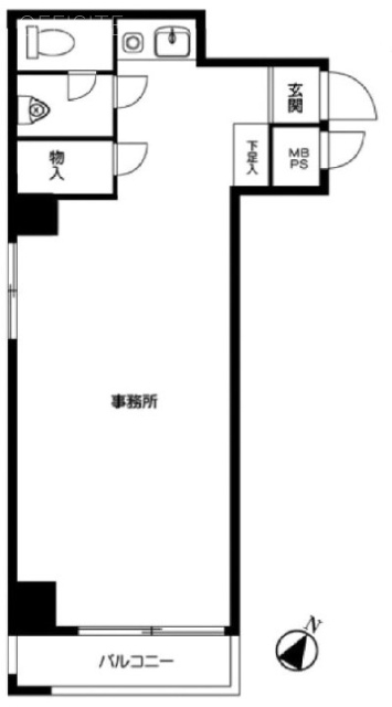 タウンハイツ銀座203 間取り図