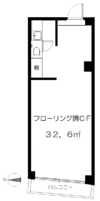 サンケイマンションビル203 間取り図