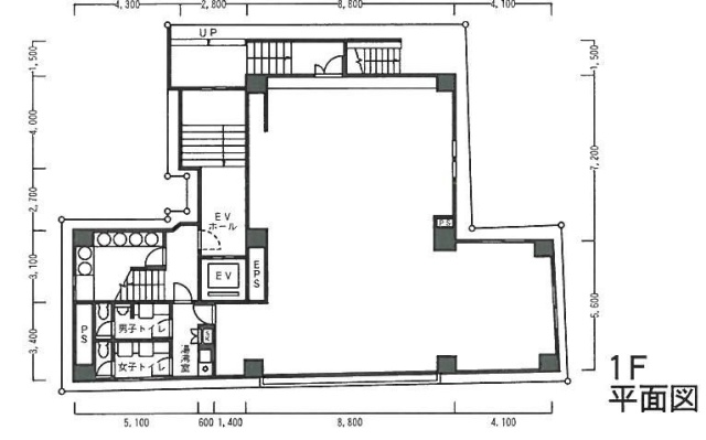 いずみ日本橋ビル1F 間取り図