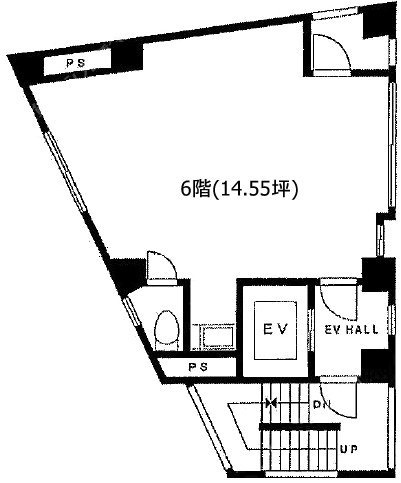 モリカワビル6F 間取り図