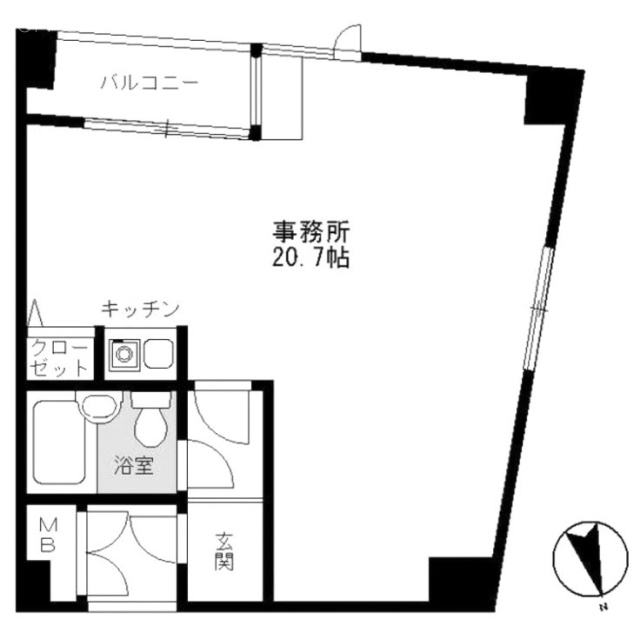 DAIGOビル202 間取り図