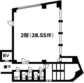 ほうらいやビル2F 間取り図