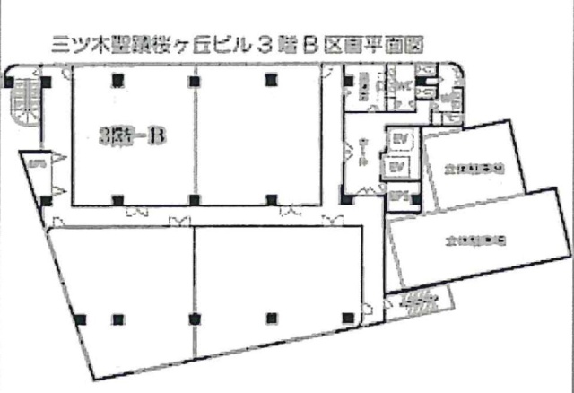 三ツ木聖蹟桜ヶ丘ビル3-B 間取り図