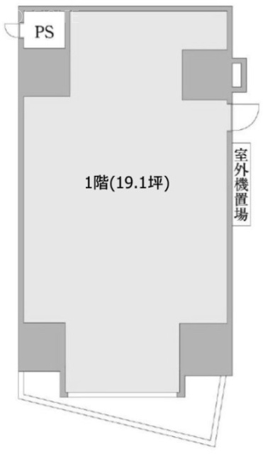EIRAKU apartmentビル1F 間取り図