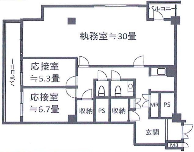 渋谷ホームズ1308 間取り図