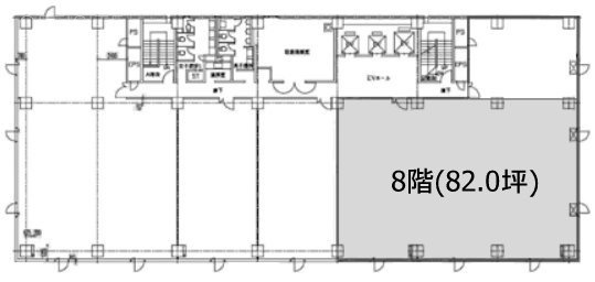 千葉新町ビル8F 間取り図