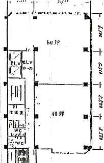 ミヤコ新宿ビルE 間取り図