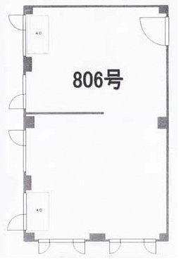弁護士ビル806 間取り図