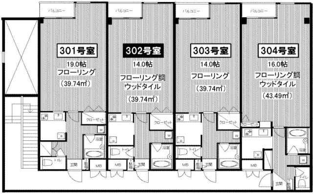 FRESCA神宮前3F 間取り図