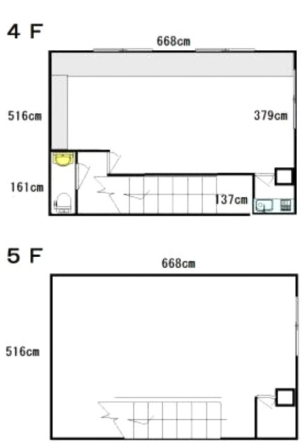 石毛第五ビル4F～6F 間取り図