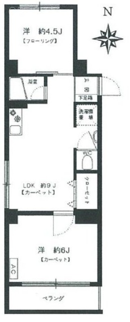 カーサ麻布アネックス203 間取り図